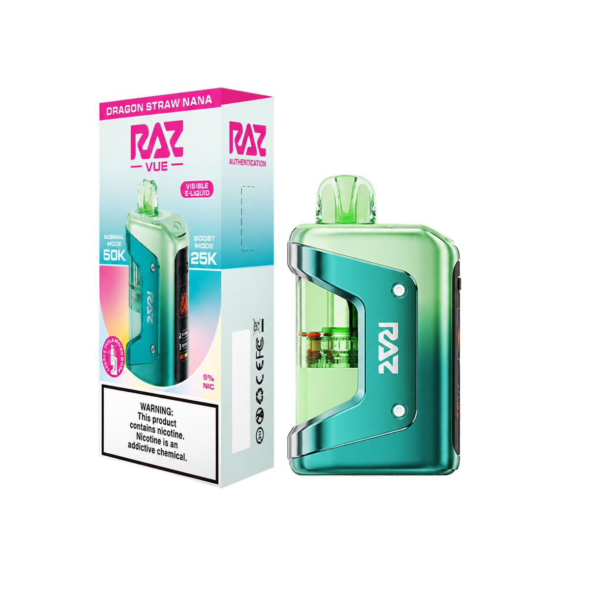RAZ VUE 50K Dragon Straw Nana Disposable FULL KIT