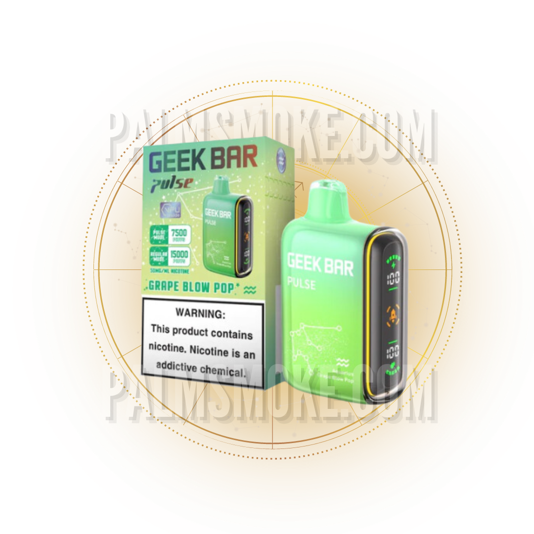 GEEK BAR PULSE 15000 PUFFS  GRAPE BLOW POP 🚀💨 - RAZ SMOKESHOP