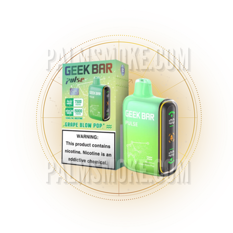 GEEK BAR PULSE 15000 PUFFS  GRAPE BLOW POP 🚀💨 - RAZ SMOKESHOP