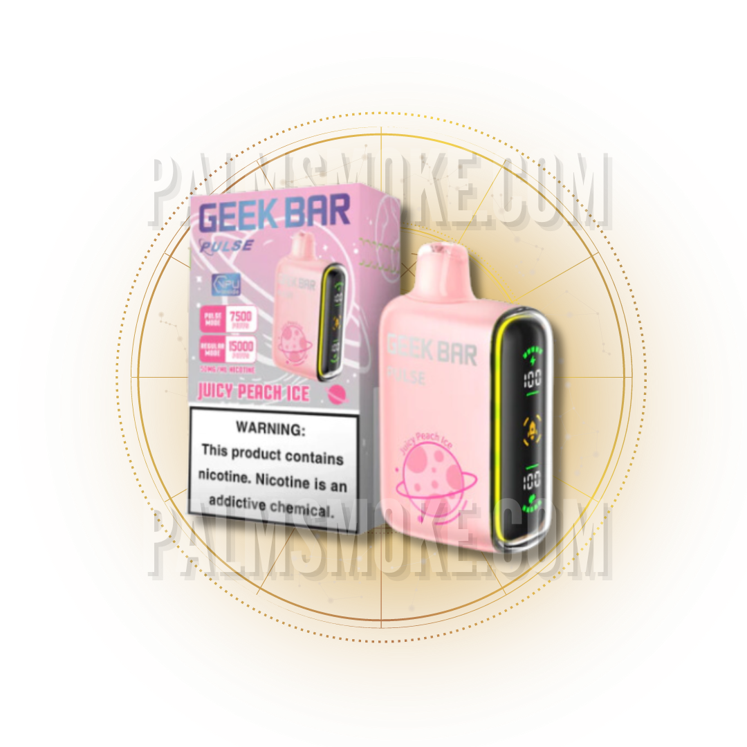 GEEK BAR PULSE 15000 PUFFS JUICY PEACH ICE 🚀💨 - RAZ SMOKESHOP