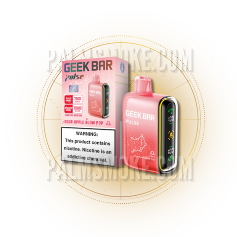 GEEK BAR PULSE 15000 PUFFS SOUR APPLE BLOW POP 🚀💨 - RAZ SMOKESHOP