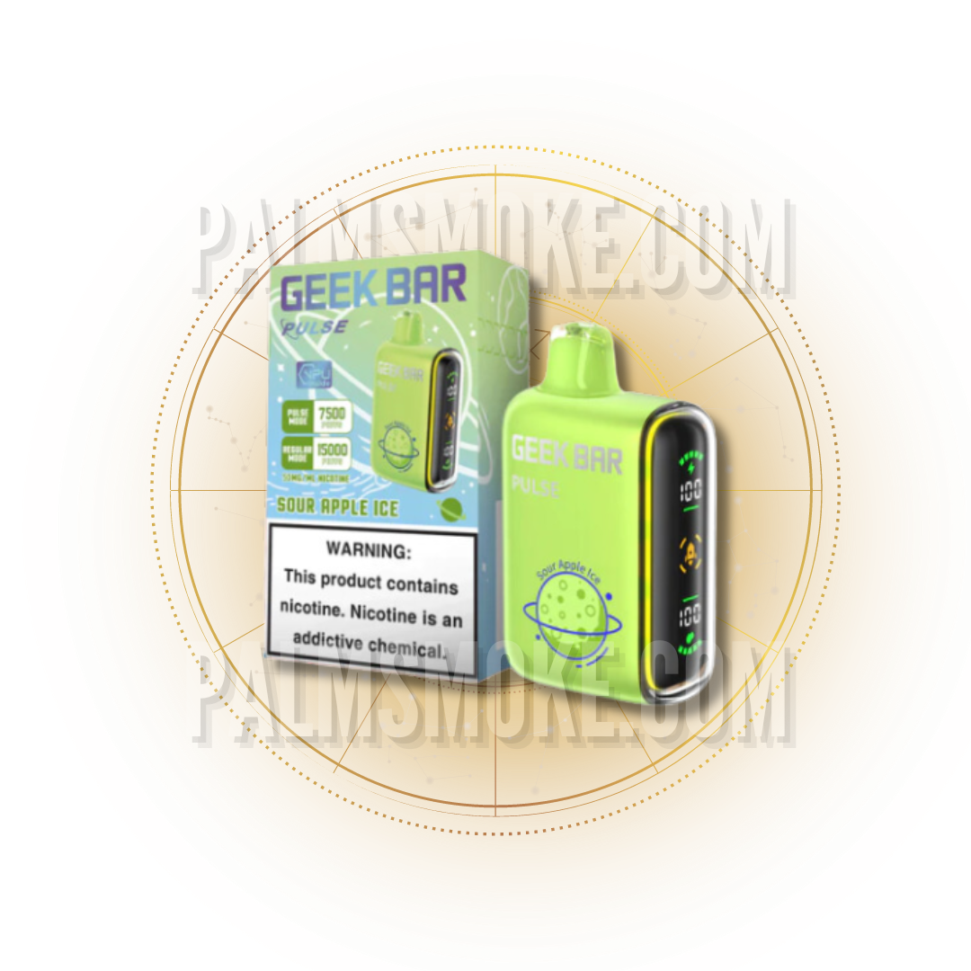 GEEK BAR PULSE 15000 PUFFS SOUR APPLE ICE 🚀💨 - RAZ SMOKESHOP