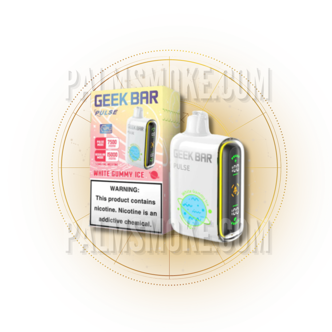 GEEK BAR PULSE White Gummy Ice 15000 Puffs - Refreshing Vape Experience - RAZ SMOKESHOP