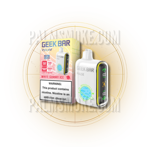 GEEK BAR PULSE White Gummy Ice 15000 Puffs - Refreshing Vape Experience - RAZ SMOKESHOP