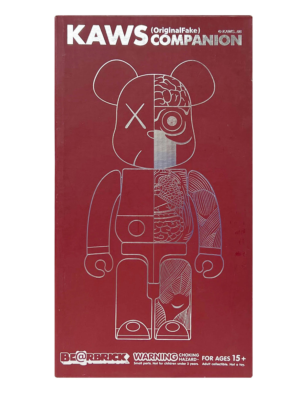 KAWS - BE@RBRICK Dissected Companion Red 400%, 2010