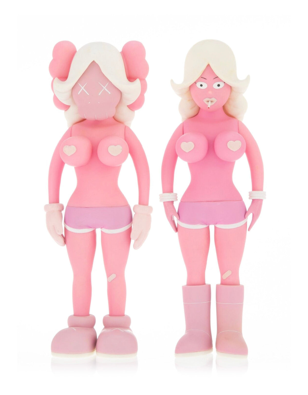 KAWS - Twins Pink Set of 2, 2006