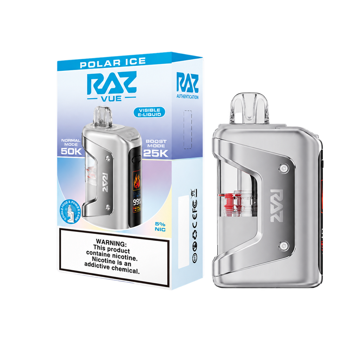 RAZ VUE 50K Polar ICE Disposable FULL KIT