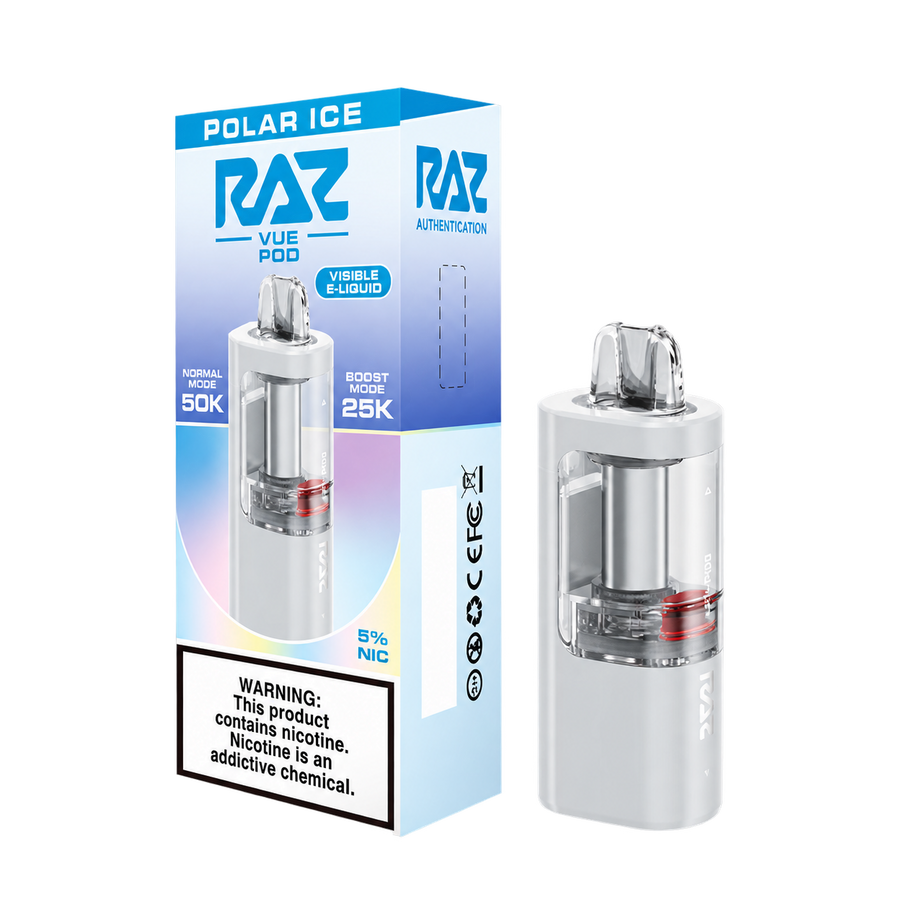 RAZ VUE 50K Polar Ice Disposable Pods