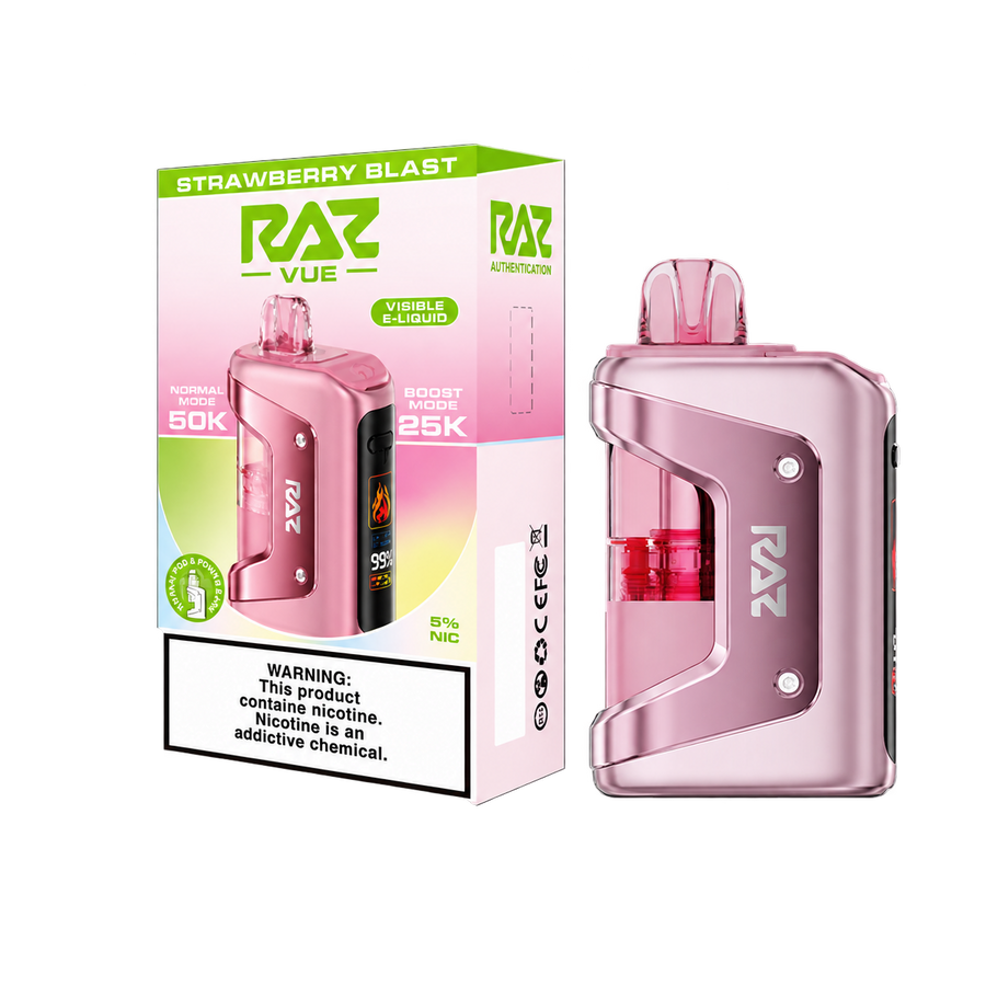 RAZ VUE 50K STRAWBERRY BLAST Disposable FULL KIT
