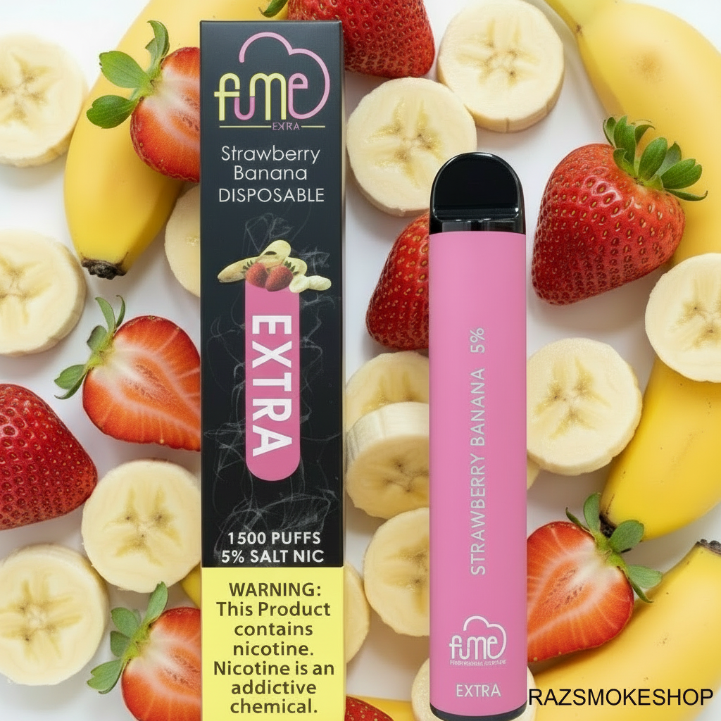 FUME EXTRA STRAWBERRY BANANA - RAZ SMOKESHOP