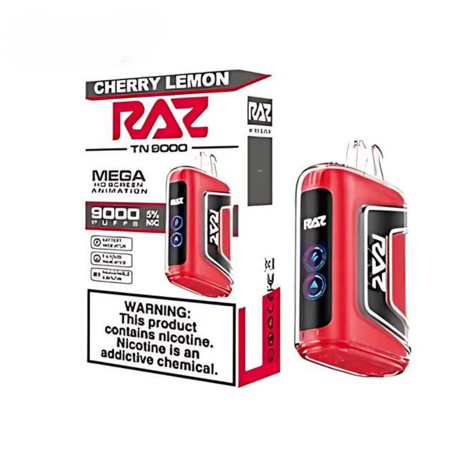 RAZ VAPE 9000 CHERRY LEMON - Refreshing Flavor and Long-Lasting Enjoyment