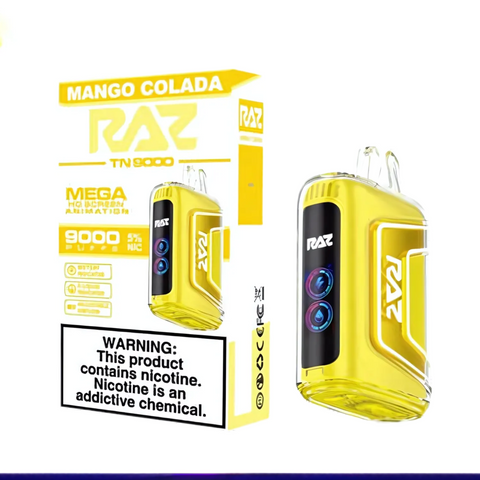 RAZ VAPE 9000 MANGO COLADA - RAZ SMOKESHOP