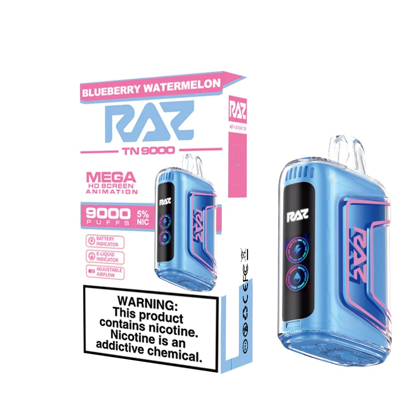 RAZ VAPE 9000 BLUEBERRY WATERMELON - RAZ SMOKESHOP