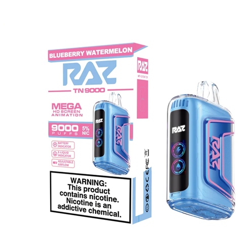 RAZ VAPE 9000 BLUEBERRY WATERMELON - RAZ SMOKESHOP