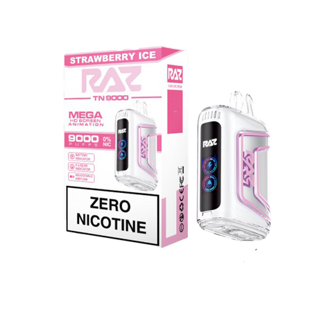 RAZ VAPE 9000 STRAWBERRY ICE - RAZ SMOKESHOP