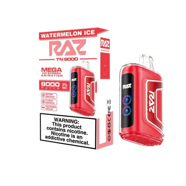 RAZ VAPE Watermelon Ice - 9000 Puffs of Refreshing Flavor