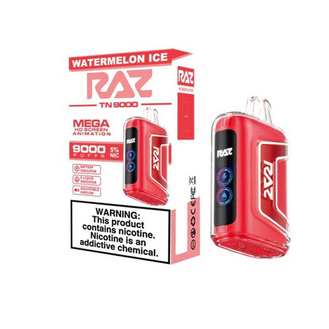 RAZ VAPE 9000 WATERMELON ICE - RAZ SMOKESHOP