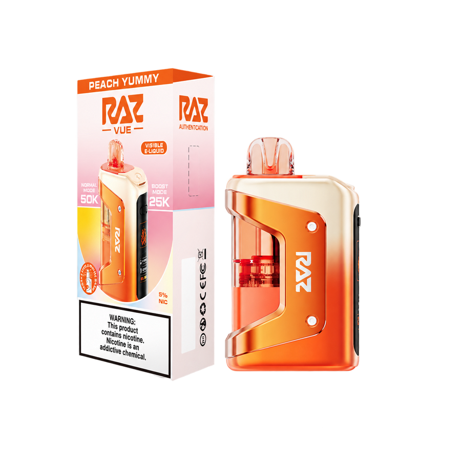RAZ VUE 50K Peach Yummy Disposable FULL KIT