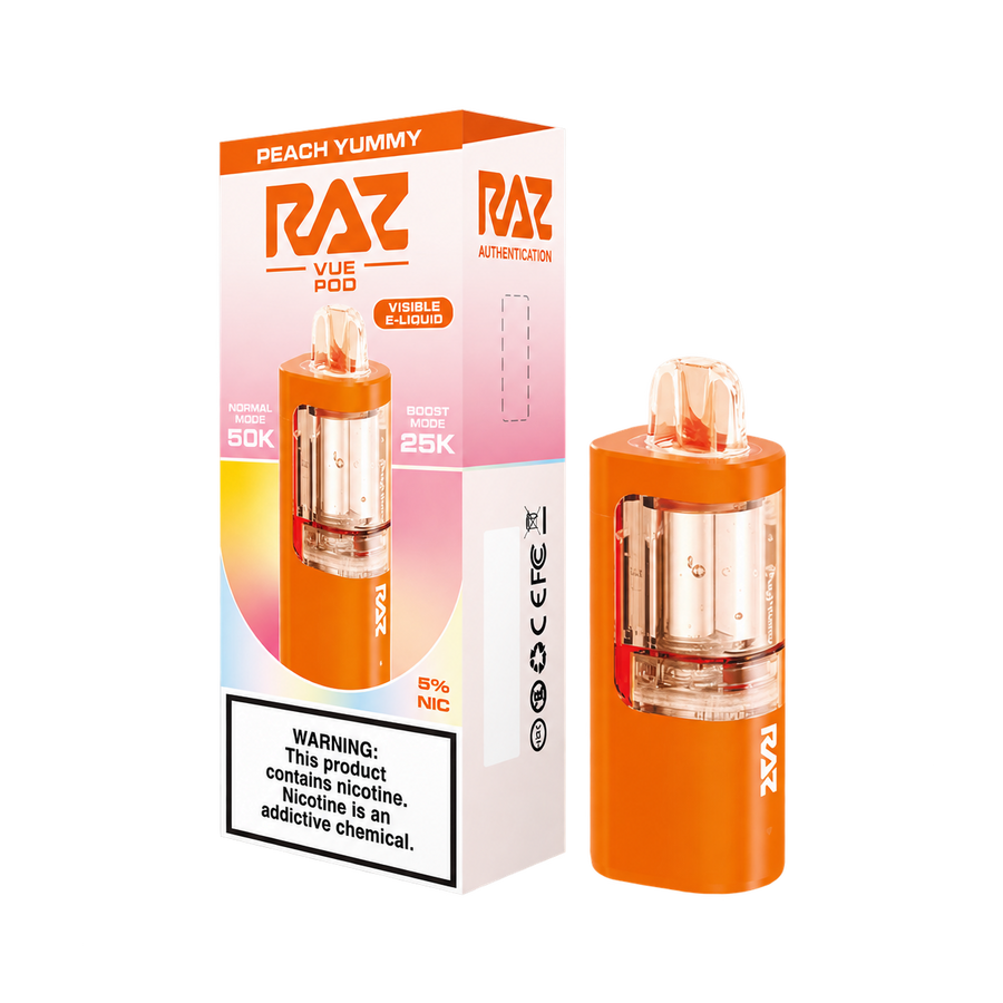 RAZ VUE 50K Peach Yummy Disposable Pods