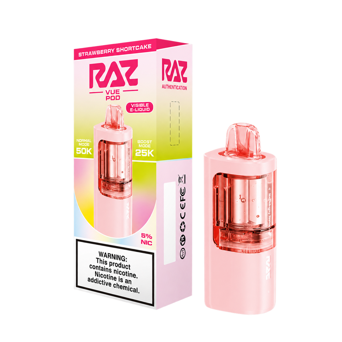 RAZ VUE 50K Strawberry Shortcake Disposable Pods