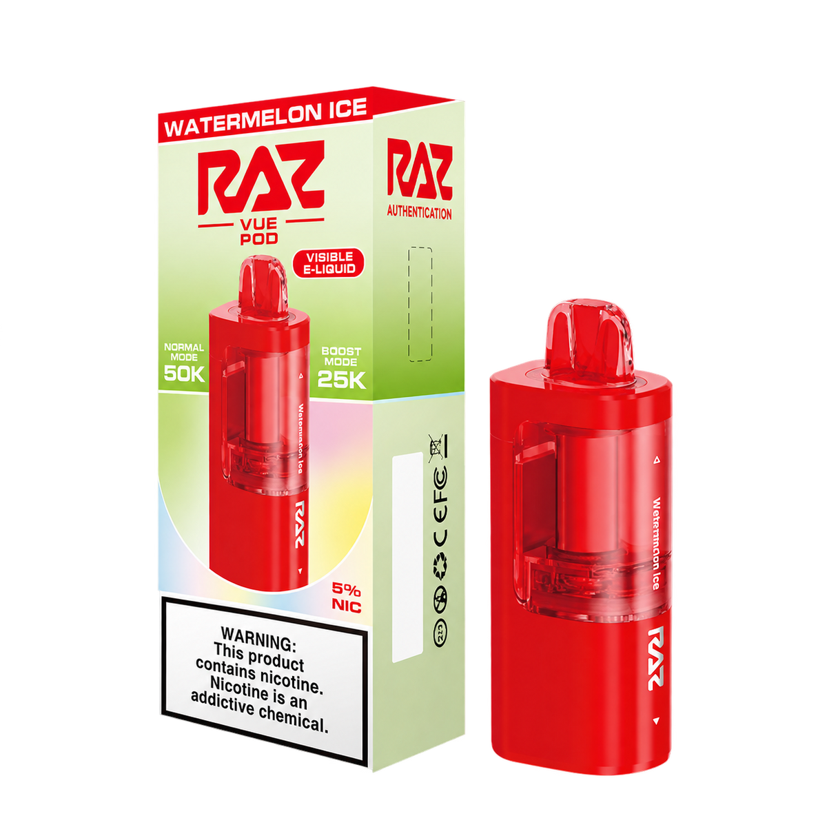 RAZ VUE 50K Watermelon ICE Disposable Pods